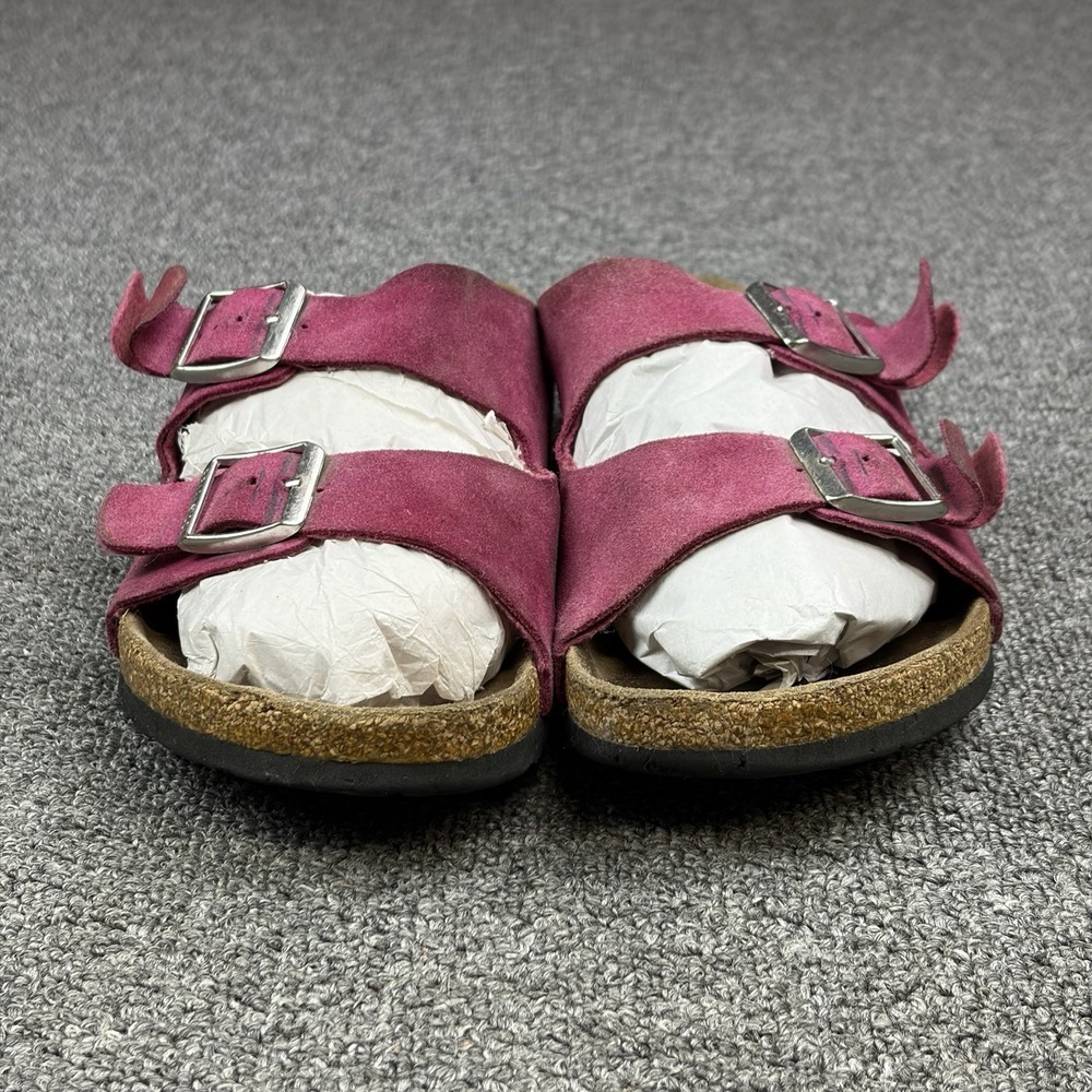 Birkenstock Arizona Festival Fuchsia Pink Suede Leather Sandals EU 39 US 8/8.5‎ - Picture 3 of 10
